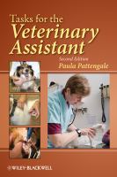 Tasks for the veterinary assistant /