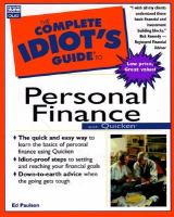 The complete idiot's guide to personal finance with Quicken
