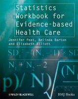 Statistics workbook for evidence-based health care /