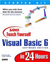 Sams teach yourself Visual Basic 6 in 24 hours