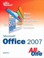 Sams teach yourself Microsoft Office 2007 all in one /