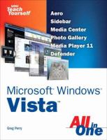 Sams teach yourself Microsoft Windows Vista all in one /