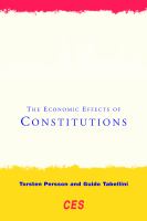 The economic effects of constitutions /