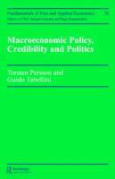 Macroeconomic policy, credibility and politics /