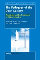 The pedagogy of the open society : knowledge and the governance of higher education /