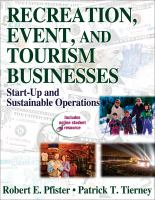 Recreation, event, and tourism businesses : start-up and sustainable operations /
