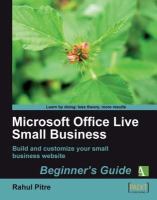 Microsoft Office live small business : beginner's guide : build and customize your small business website /