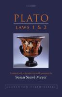 Plato : laws 1 and 2 /
