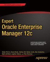 Expert Oracle Enterprise Manager 12c /