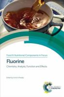 Fluorine: Chemistry, Analysis, Function and Effects.