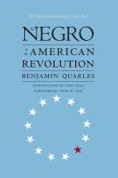 The Negro in the American Revolution /