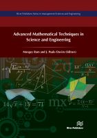 Advanced Mathematical Techniques in Science and Engineering.