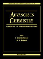 Advances in chemistry : a selection of C.N.R. Rao's publications (1994-2003) /