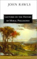 Lectures on the history of moral philosophy /