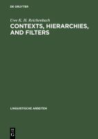 Contexts, hierarchies, and filters : a study of transformational systems as disambiguated languages /