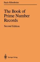 The book of prime number records /