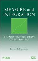 Measure and integration : a concise introduction to real analysis /