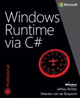 Windows® Runtime via C♯ /