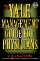The Yale management guide for physicians