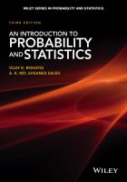 An introduction to probability and statistics /