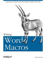 Writing Word macros /