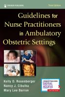 Guidelines for Nurse Practitioners in Ambulatory Obstetric Settings