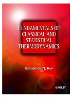 Fundamentals of classical and statistical thermodynamics /