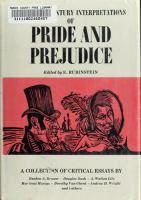 Twentieth century interpretations of Pride and prejudice; a collection of critical essays,