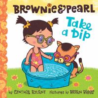 Brownie & Pearl take a dip /