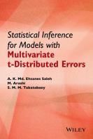 Statistical inference for models with multivariate t-distributed errors /