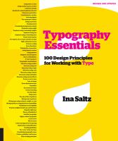 Typography essentials : 100 design principles for working with type /