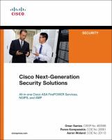 Cisco next-generation security solutions : all-in-one Cisco ASA FirePOWER services, NGIPS, and AMP /