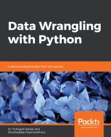Data wrangling with Python : creating actionable data from raw sources /