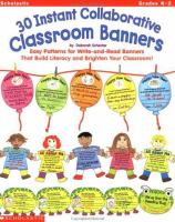 30 instant collaborative classroom banners /