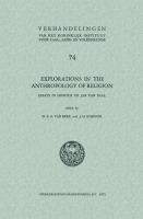 Explorations in the Anthropology of Religion.