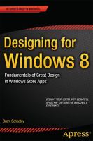 Designing for Windows 8 /