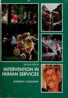Intervention in human services /