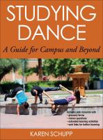 Studying dance : a guide for campus and beyond /
