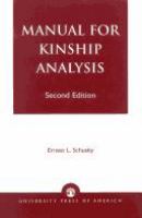 Manual for kinship analysis