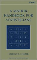 A matrix handbook for statisticians /