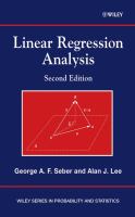 Linear regression analysis /