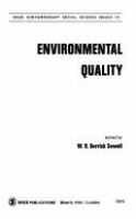 Environmental quality /
