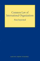 Common law of international organizations /