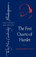 The first quarto of Hamlet /