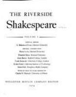 The Riverside Shakespeare.