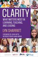 CLARITY : what matters most in learning, teaching, and leading /