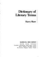Dictionary of literary terms.