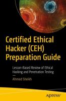 Certified Ethical Hacker (CEH) preparation guide : lesson-based review of ethical hacking and penetration testing /