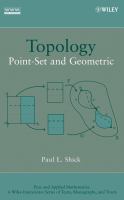Topology : point-set and geometric /