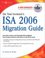 Dr. Tom Shinder's ISA server 2006 migration guide /
